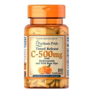 Vitamin C w/ Bioflavonoids and Wild Rose Hips 500 mg 100 Caplets